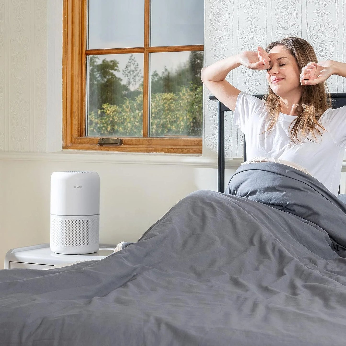 Air Purifier for Allergies and Asthma, Large Rooms up to 547 Sq. Ft., Core 300-RAC, White