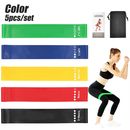 Elastic Bands for Fitness Resistance Bands Exercise Gym Strength Training Fitness Gum Pilates Sport Crossfit Workout Equipment